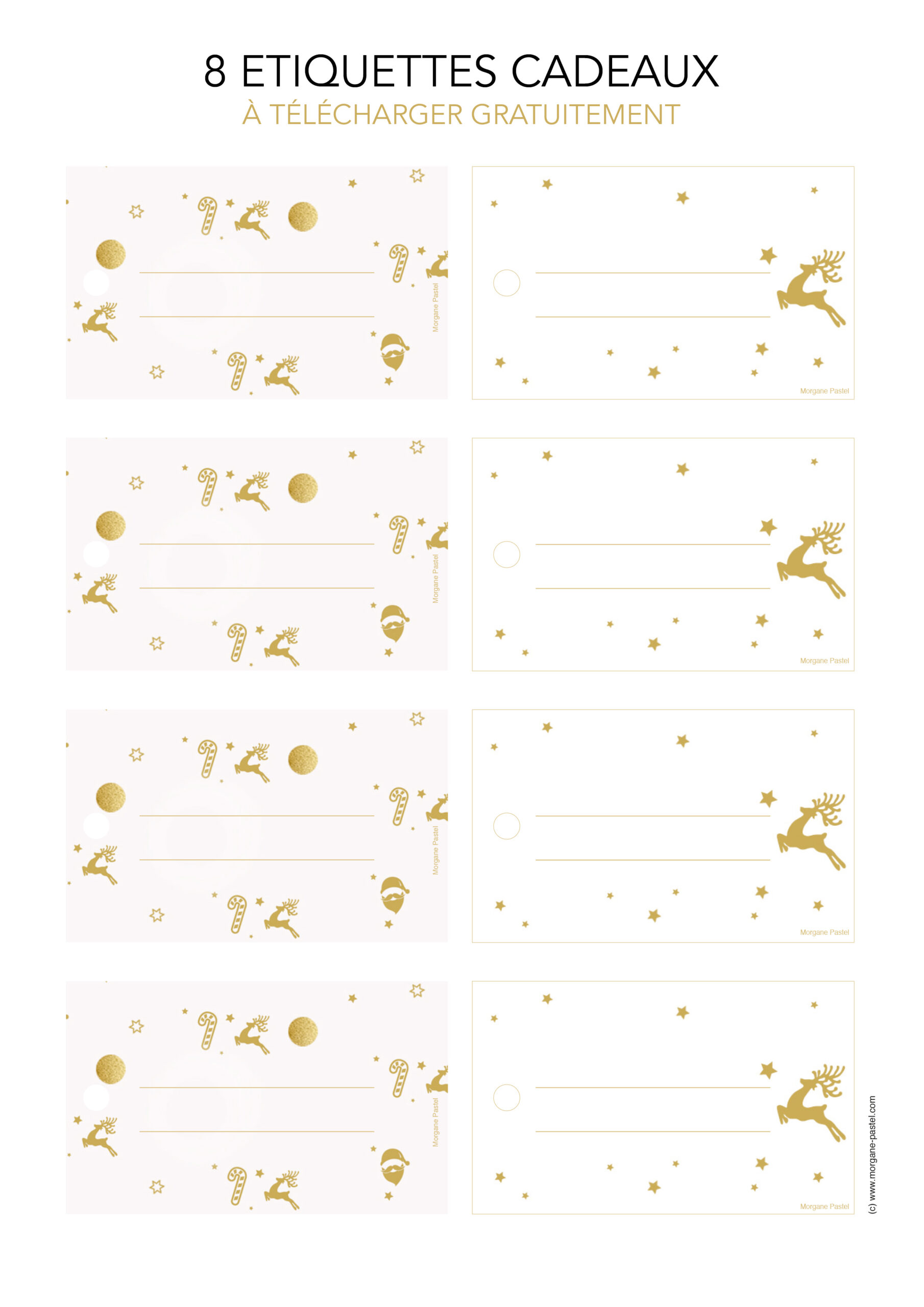 Des étiquettes de Noël à télécharger •