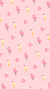 Wallpaper Glace Flamingo summer