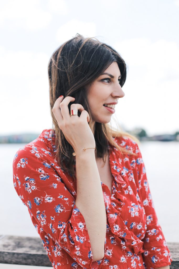 La robe portefeuille a fleurs Pimkie Morgane Pastel Blog lifestyle mode deco Bordeaux