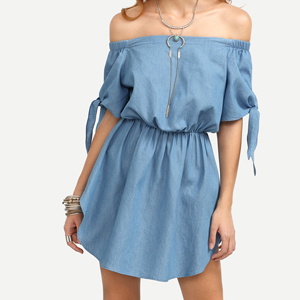 robe bleu shein