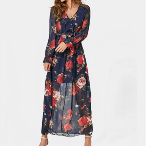 robe bleu fleurs