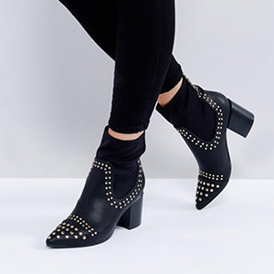 boots cloutes noir asos