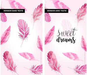 fond ecran gratuit plume violet iphone
