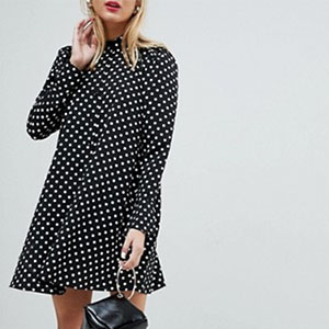 robe chemise a pois