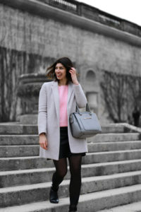 look hiver pull rose bonbon