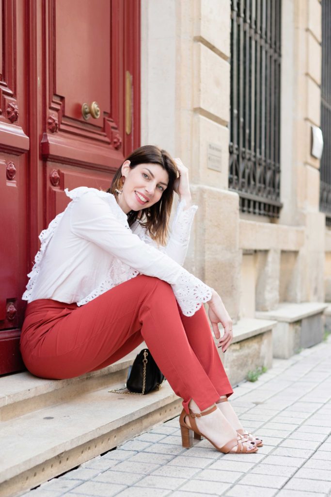 look blouse blanche broderie