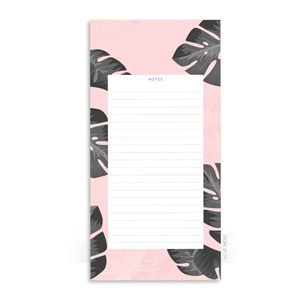 bloc notes tropical palmiers