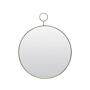 miroir rond doré