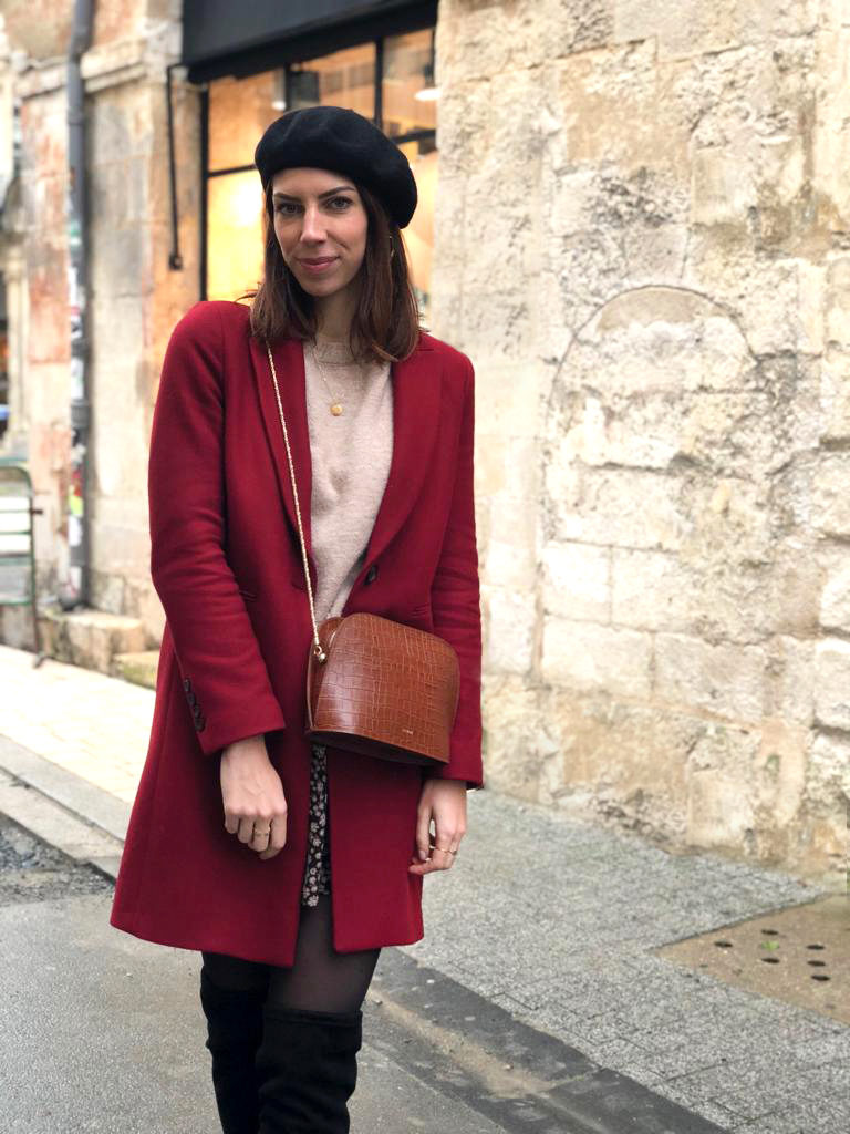 look blogueuse beret noir