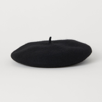 beret noir femme