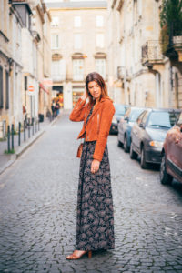 perfecto robe longue bash blog mode bordeaux