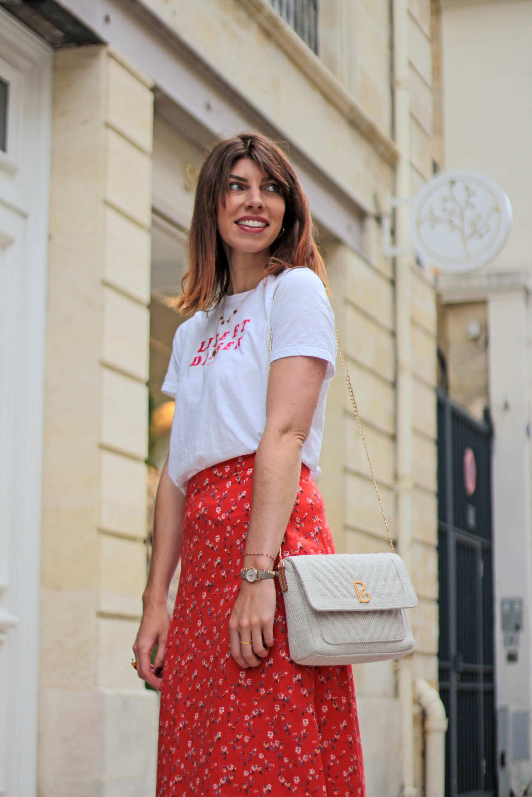 La jupe longue fleurie Balzac Blogueuse Morgane Pastel Blog lifestyle mode deco Bordeaux