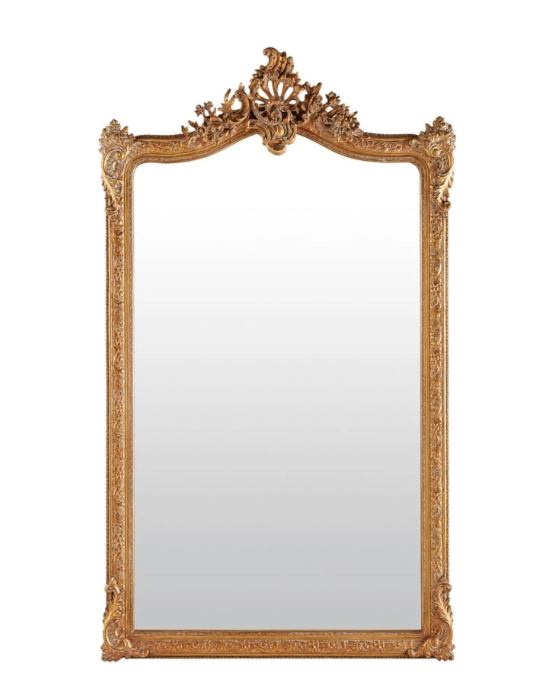 miroir moulure dore