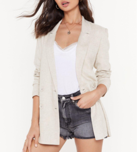 blazer lin nastygal