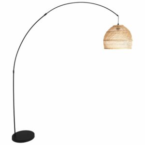 lampadaire en rotin