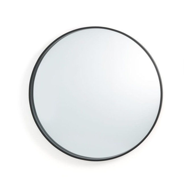 miroir rond noir la redoute