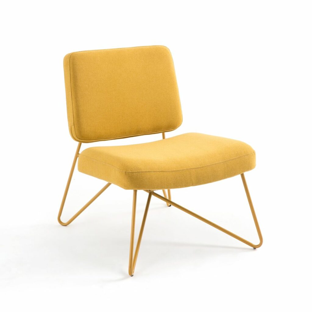 fauteuil jaune la redoute