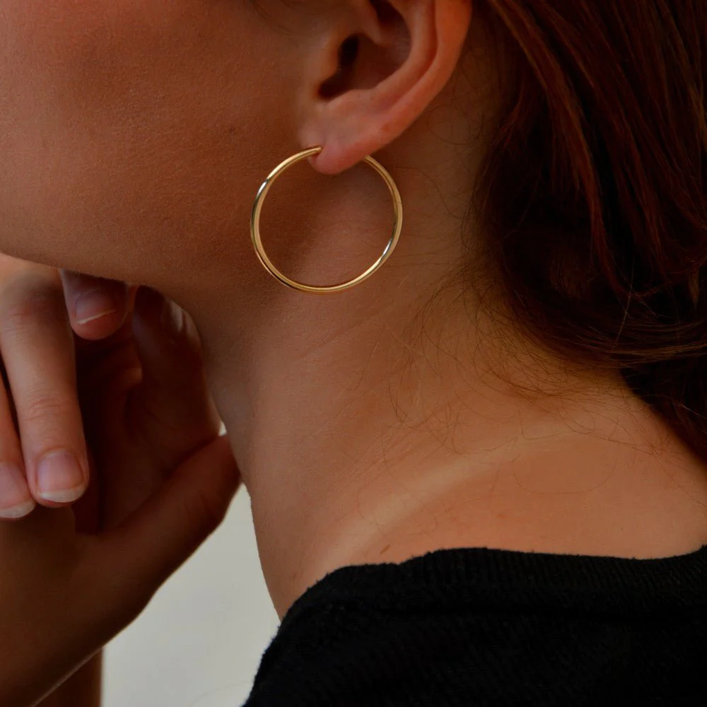 boucles d'oreilles créoles en or