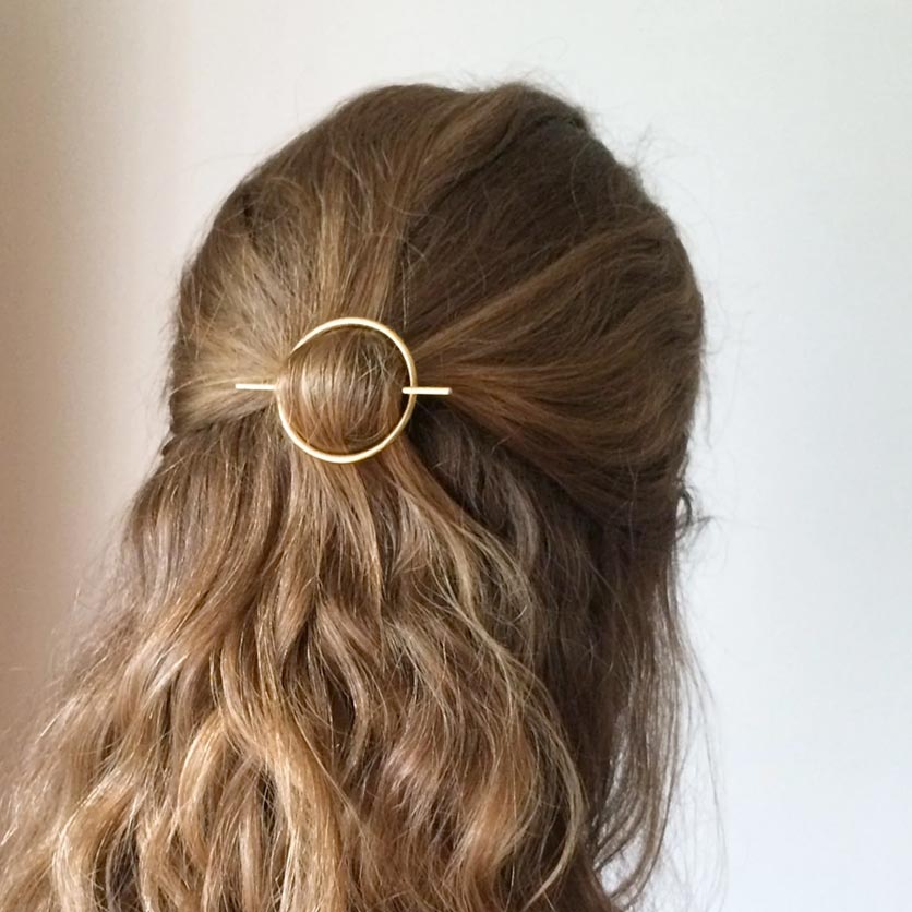 barrette minimalist dorée