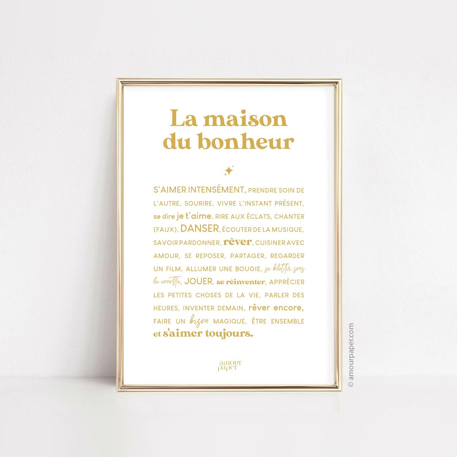 affiche la maison du bonheur